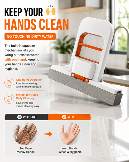 Magic Mini Squeeze Mop - Multi Functional Foldable Mop